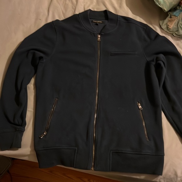 Banana Republic zip up sweatshirt short collar. Mens Size - Large - Picture 1 of 3